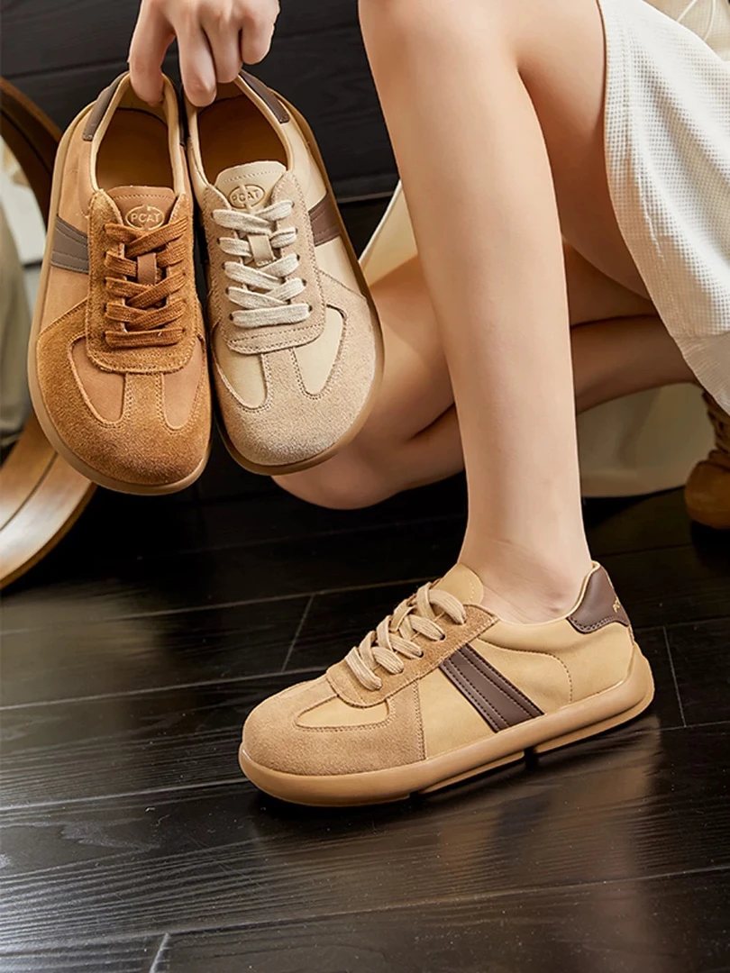 磨砂牛皮休闲百搭复古勃肯鞋潮流大头丑萌单鞋815