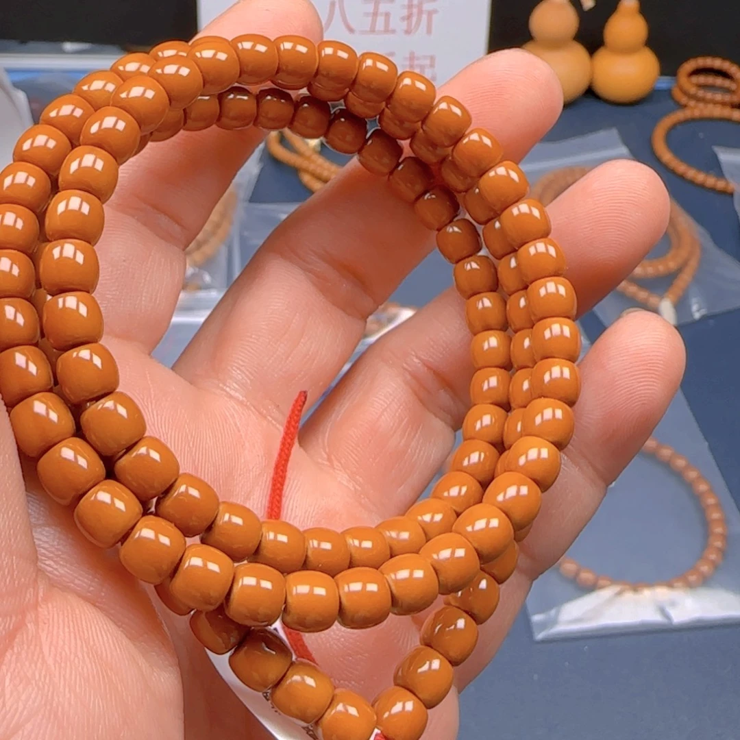 橄榄核手串老挝SSS级核尖极限弧尺寸6.5