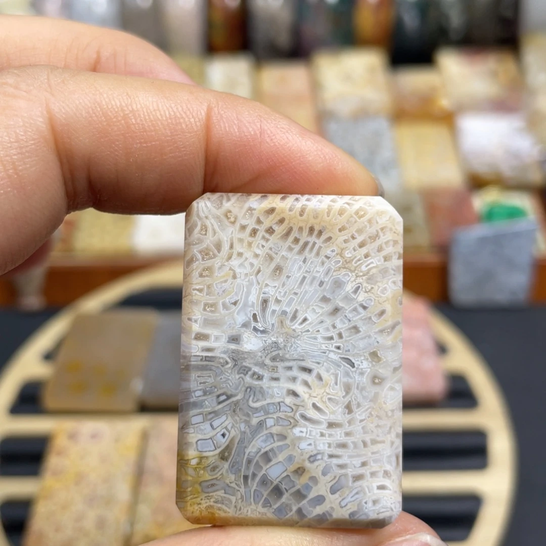 硅化玉未镶嵌颈饰k57