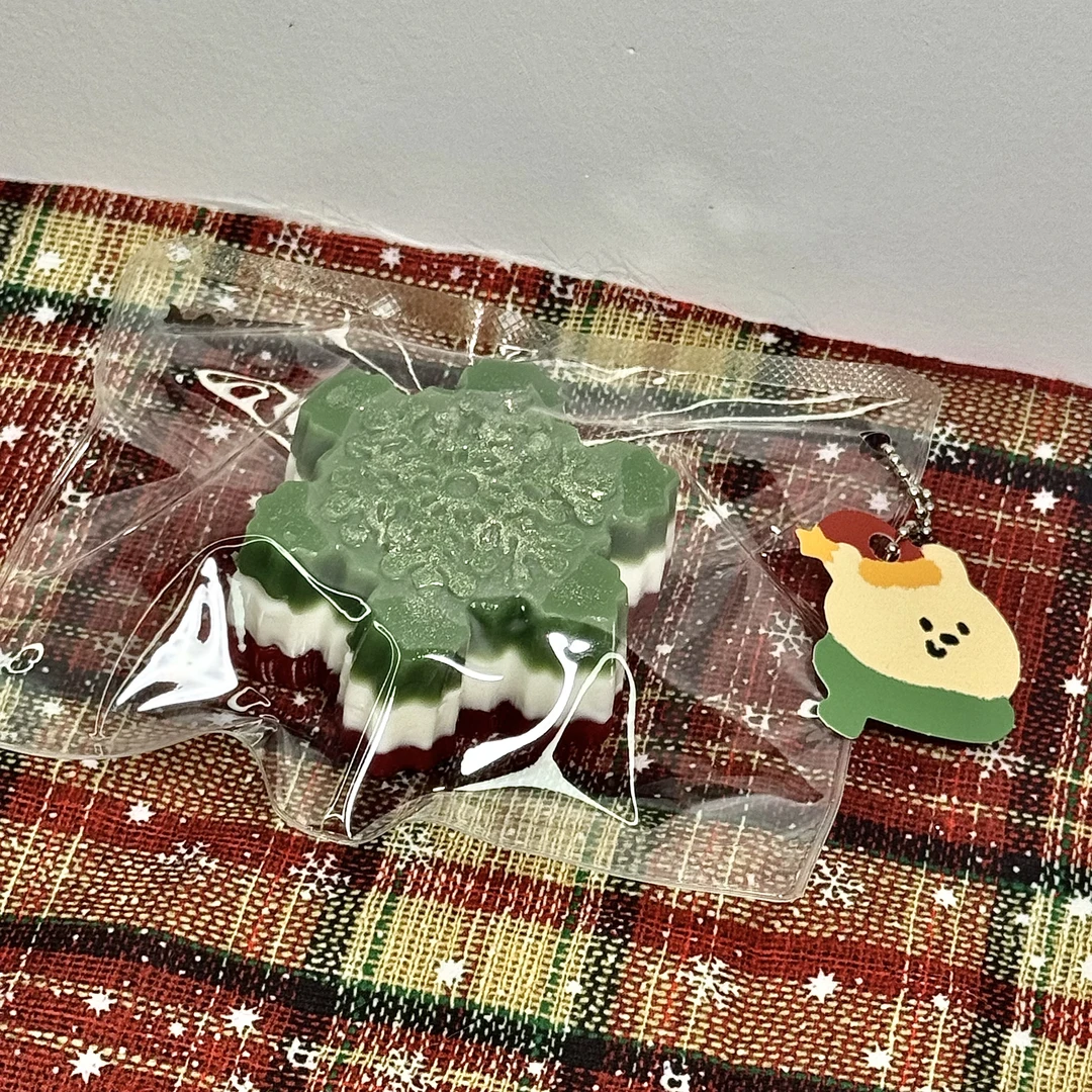 【圣诞雪花捏捏】干巴泥手感食品级硅胶纯手工制作解压玩具