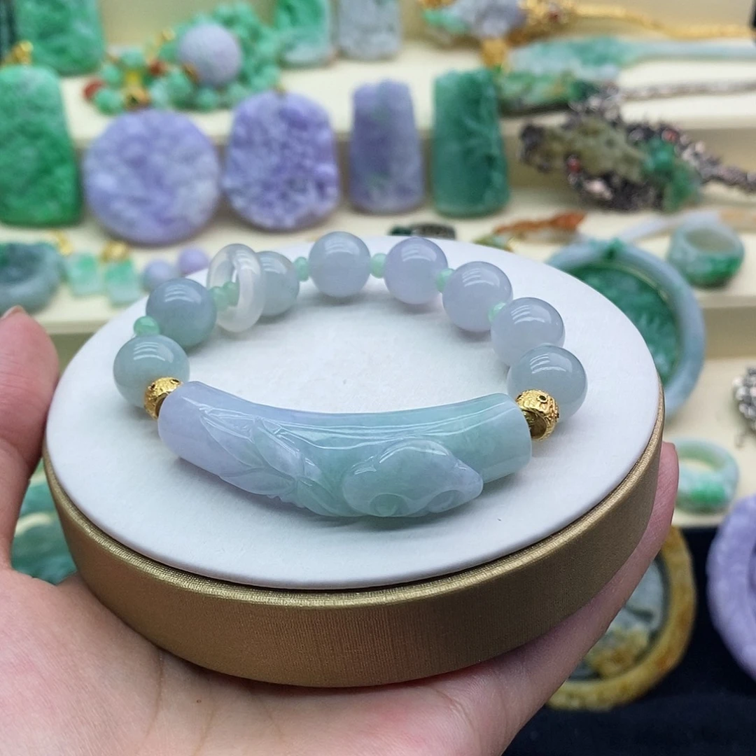 未镶嵌手串翡翠手牌