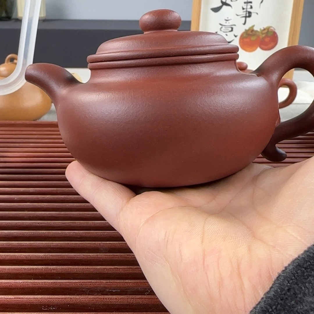 紫砂茶壶我***菜微瑕仿古
