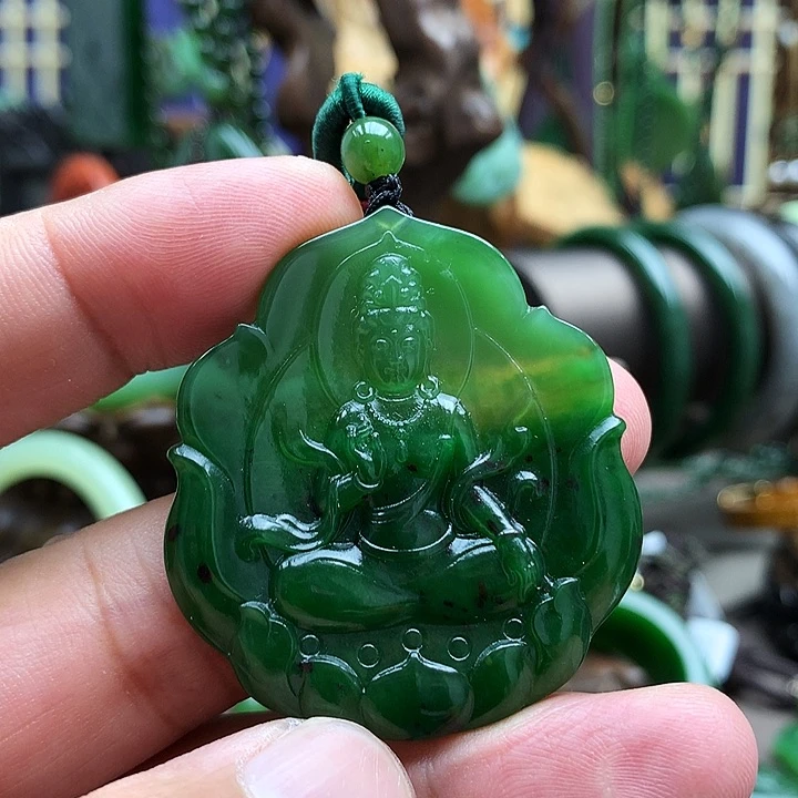 和田玉（碧玉）未镶嵌颈饰