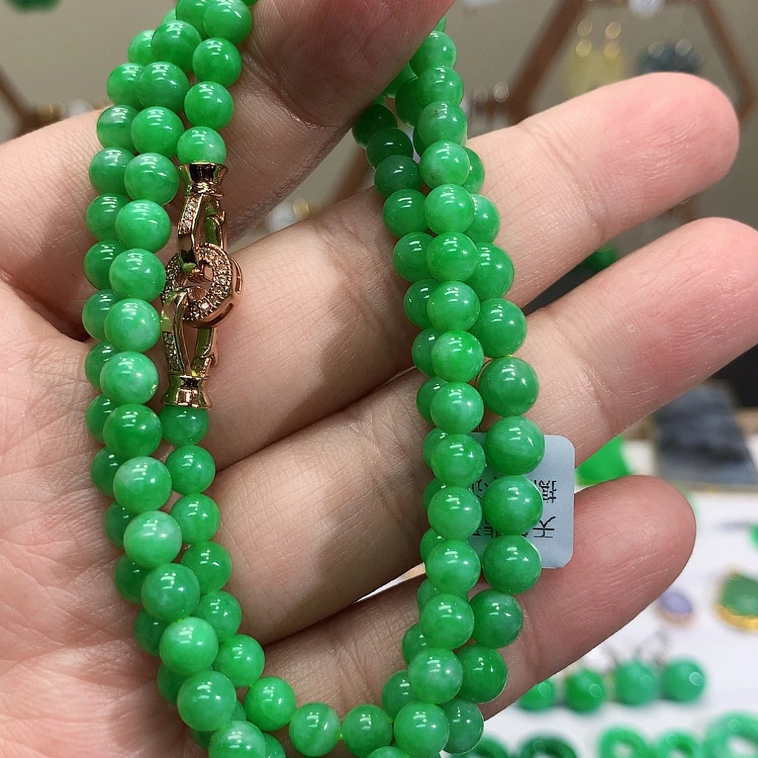 项链未镶嵌翡翠天然翡翠项链
