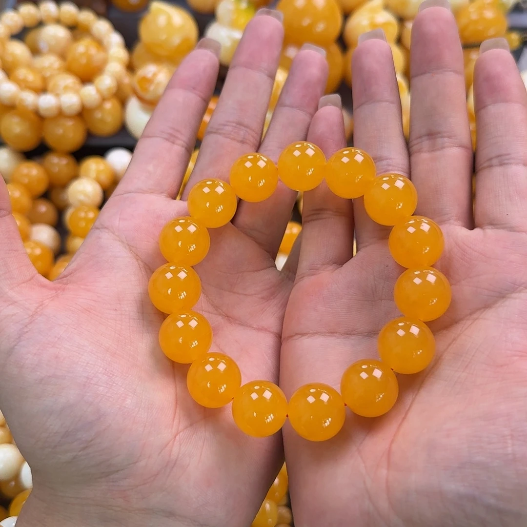 蜜蜡未镶嵌珠宝奇石同料16mm