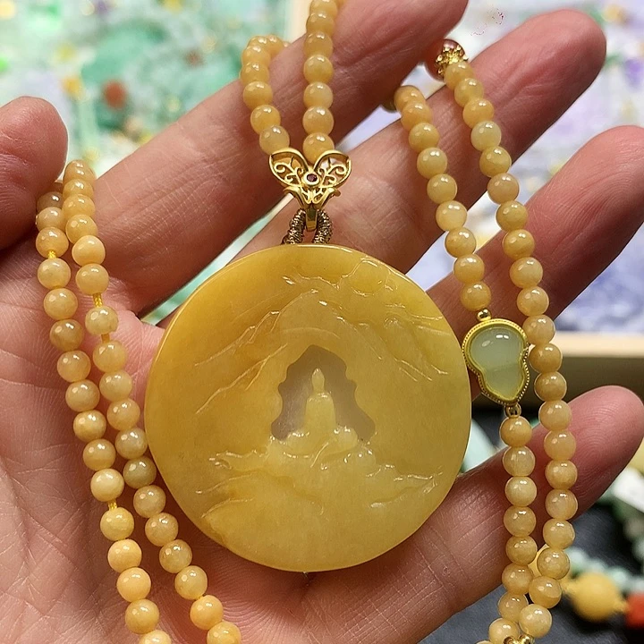 翡翠颈饰未镶嵌吊坠