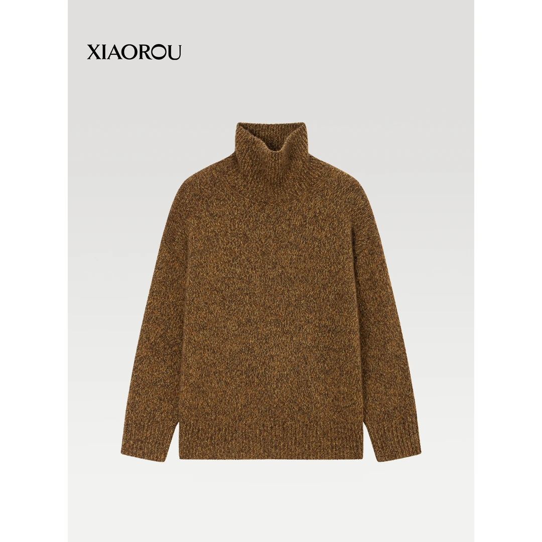 XIAOROU/小柔【诙谐】SZ201特种工艺Italian Technique高领套头衫