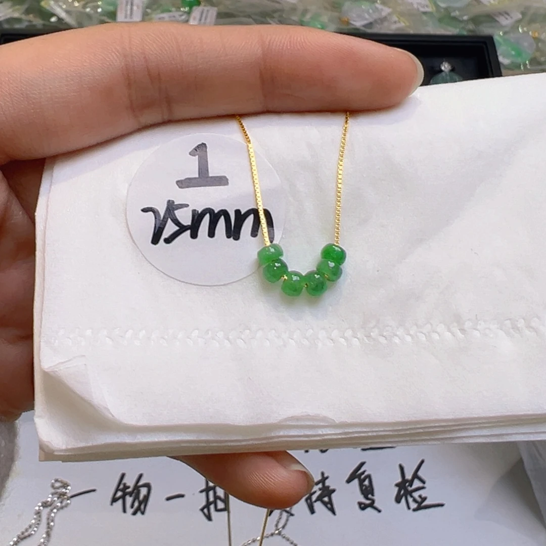 翡翠银S925镶嵌吊坠(不含链)翡翠