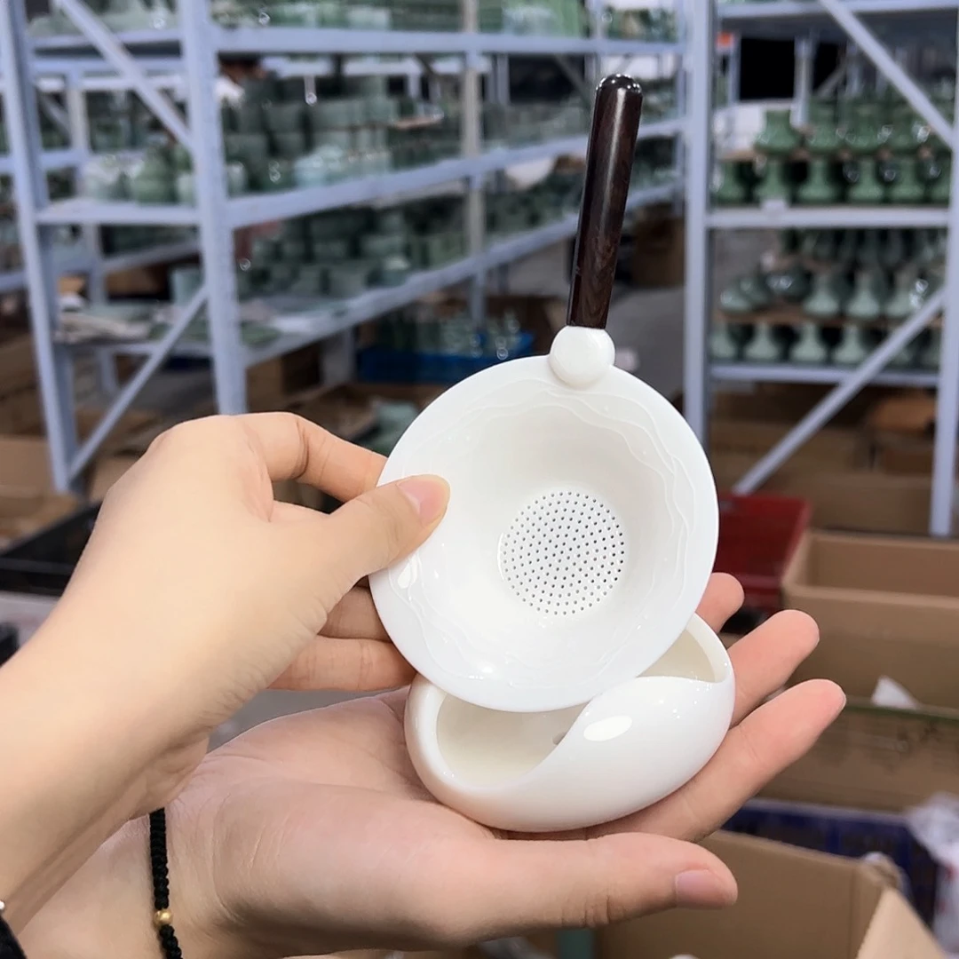 龙泉云间青瓷小米茶器