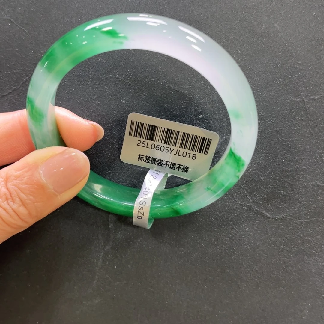 石英质玉（非洲翠）未镶嵌手镯➕小玥54