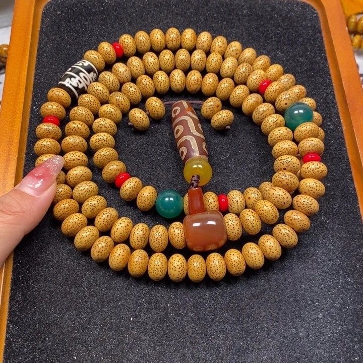 星月菩提吊坠黄金籽12.5