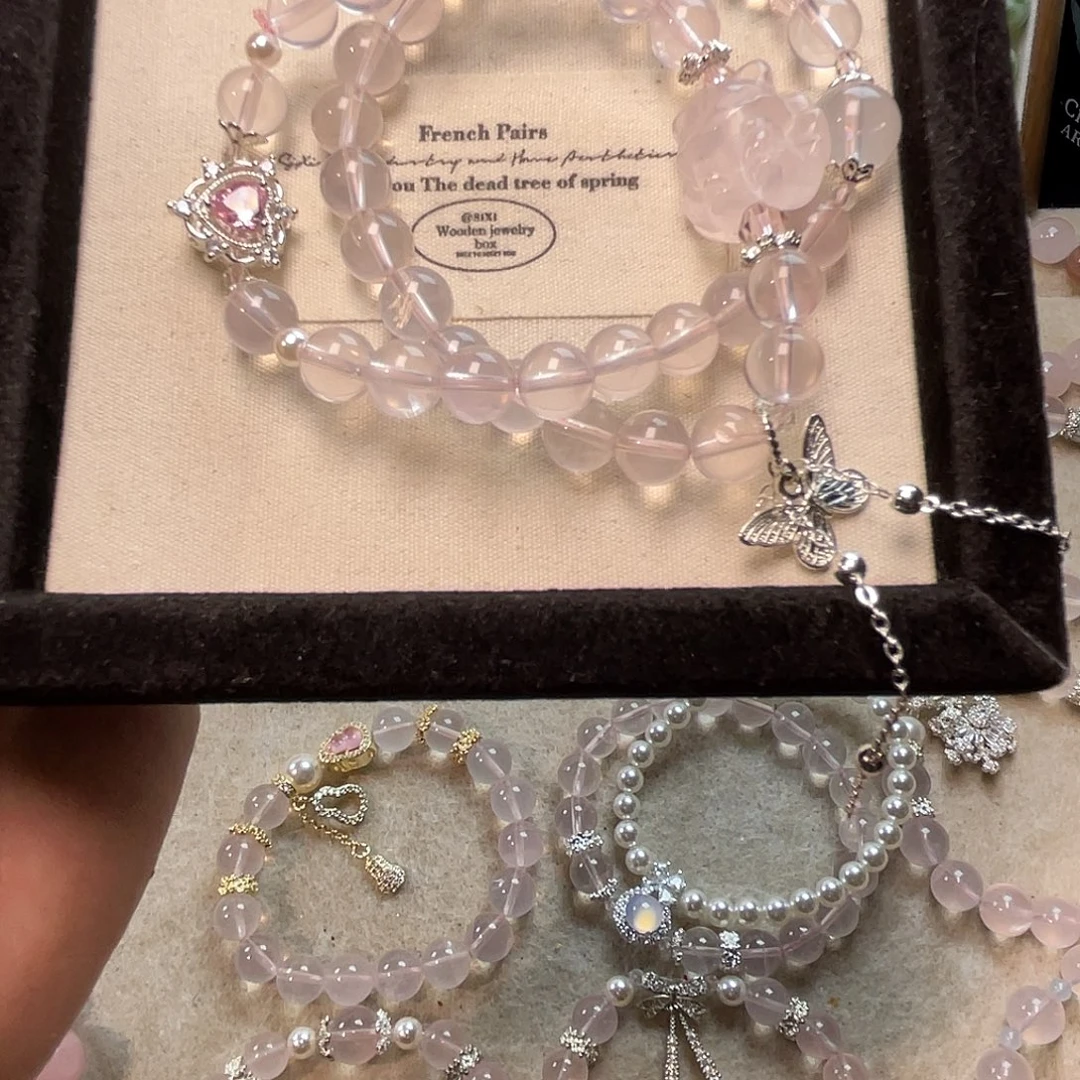 水晶手绳未镶嵌莫粉