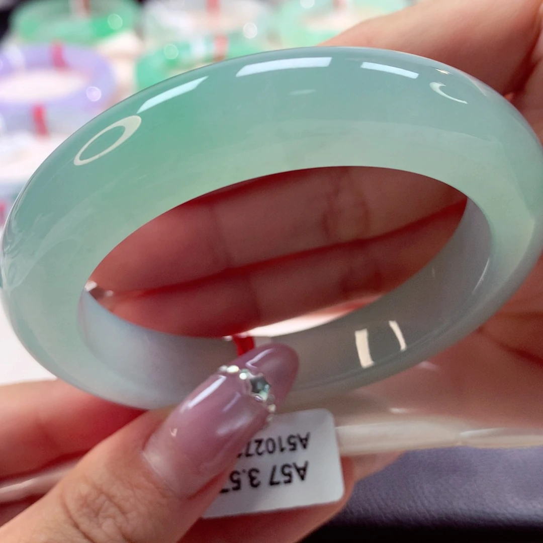 未镶嵌手镯翡翠泥鳅背5号66