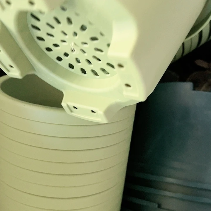 塑料瑕疵球根盆2#果绿色5个无托