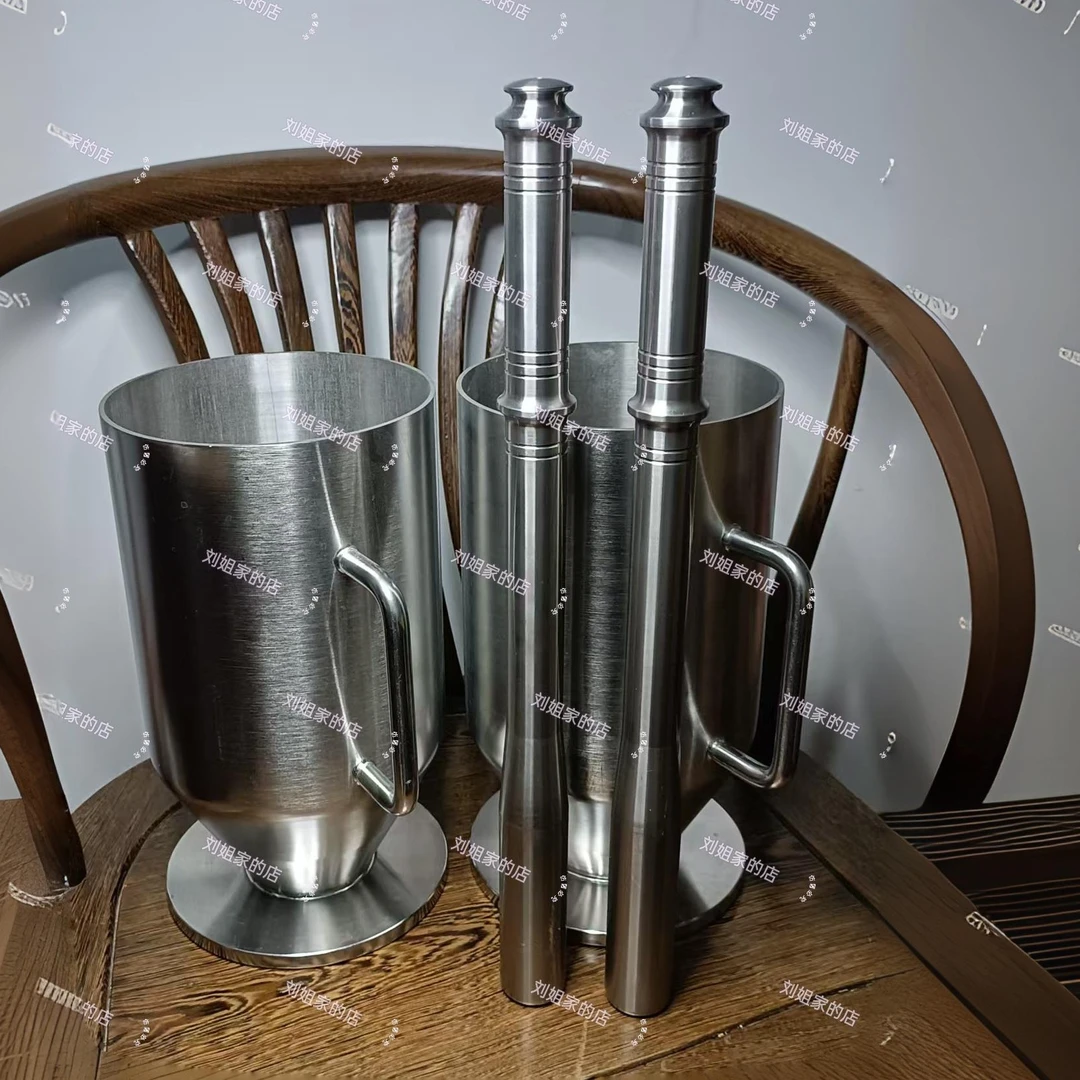 304不锈钢盐对擂钵辣椒捣碎器蘸水辣椒手动捣碎器中药捣碎手工