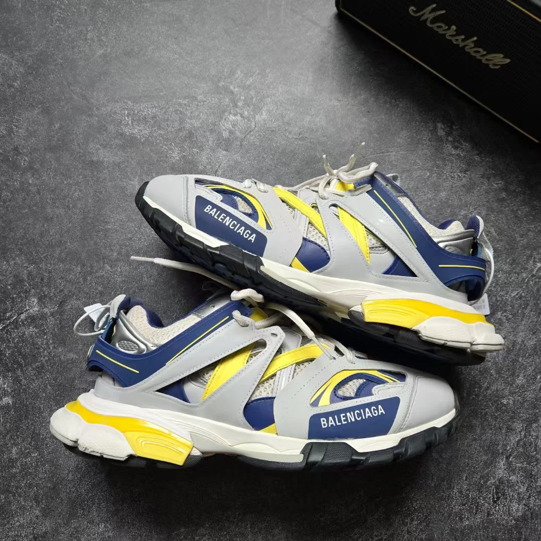 99新 Balenciaga/巴黎世家 43码 TRACK 白蓝黄 鞋
