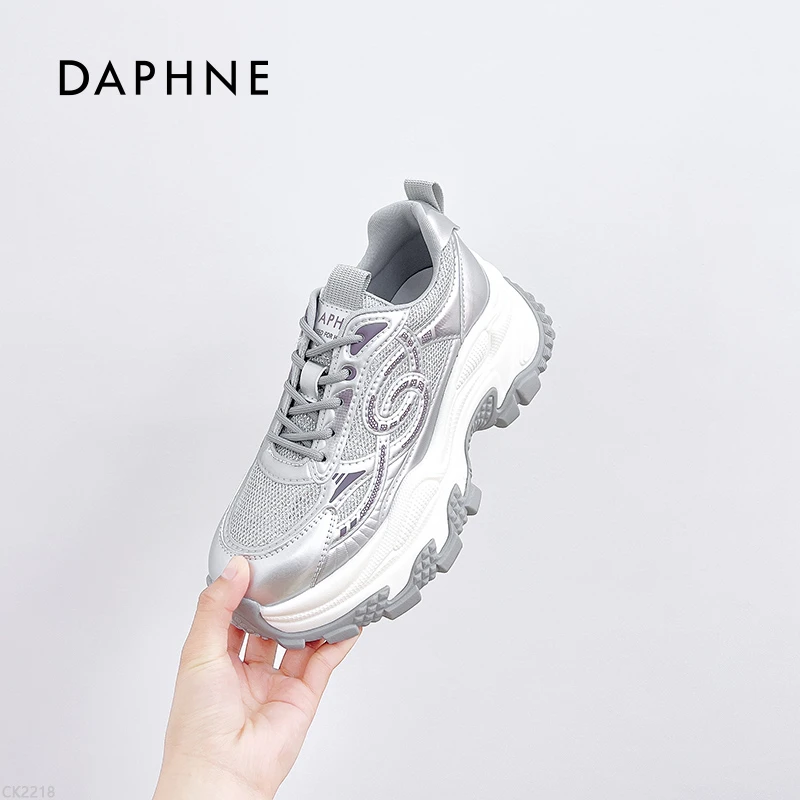 Daphne/达芙妮运动老爹鞋女款2025新款厚底增高休闲女鞋春季百搭