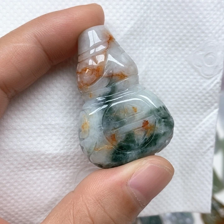 颈饰未镶嵌翡翠天然缅甸翡翠