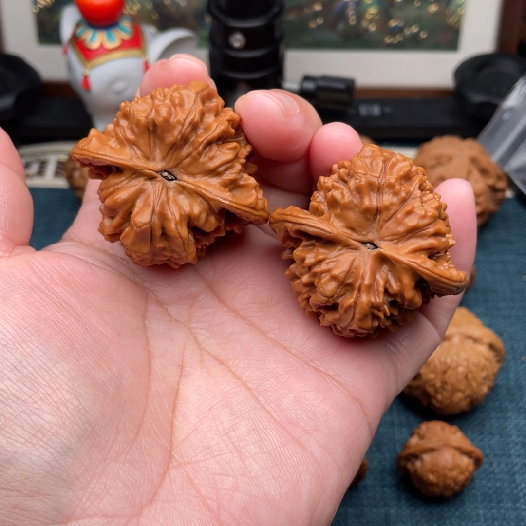 无***灬把件文玩核桃全品官帽46