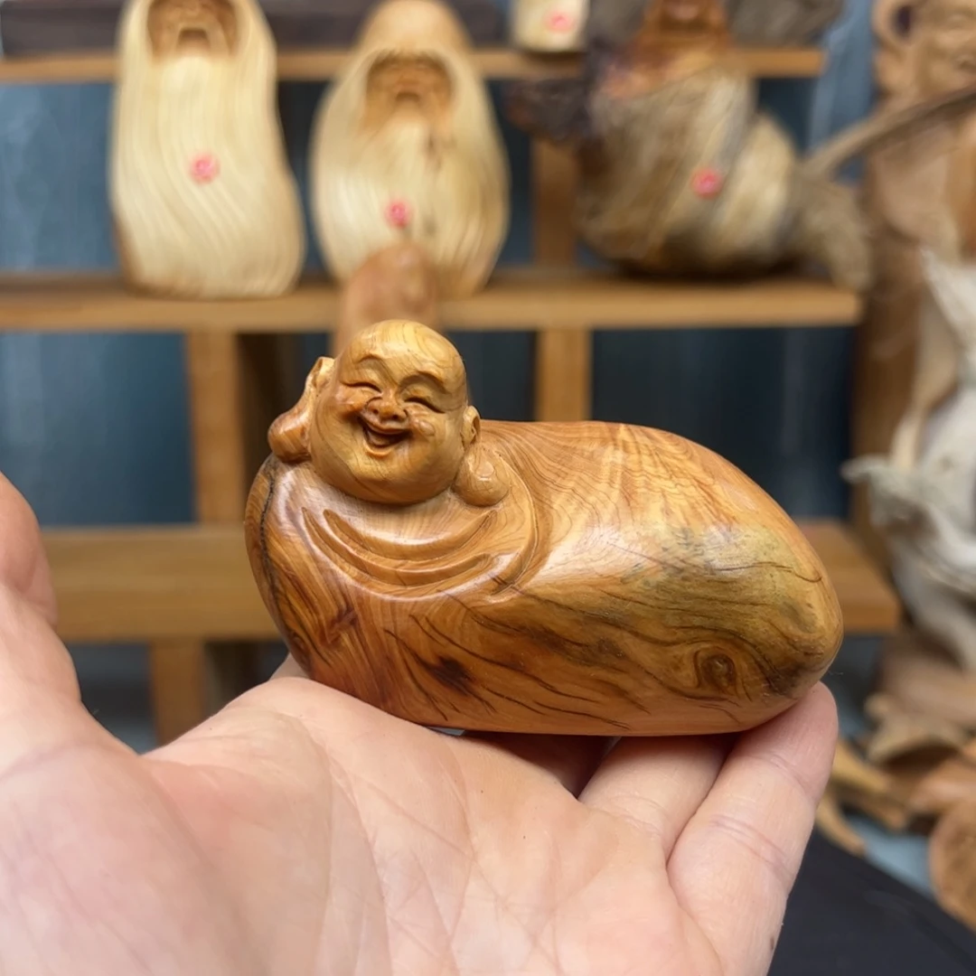木崖柏木摆件手把件