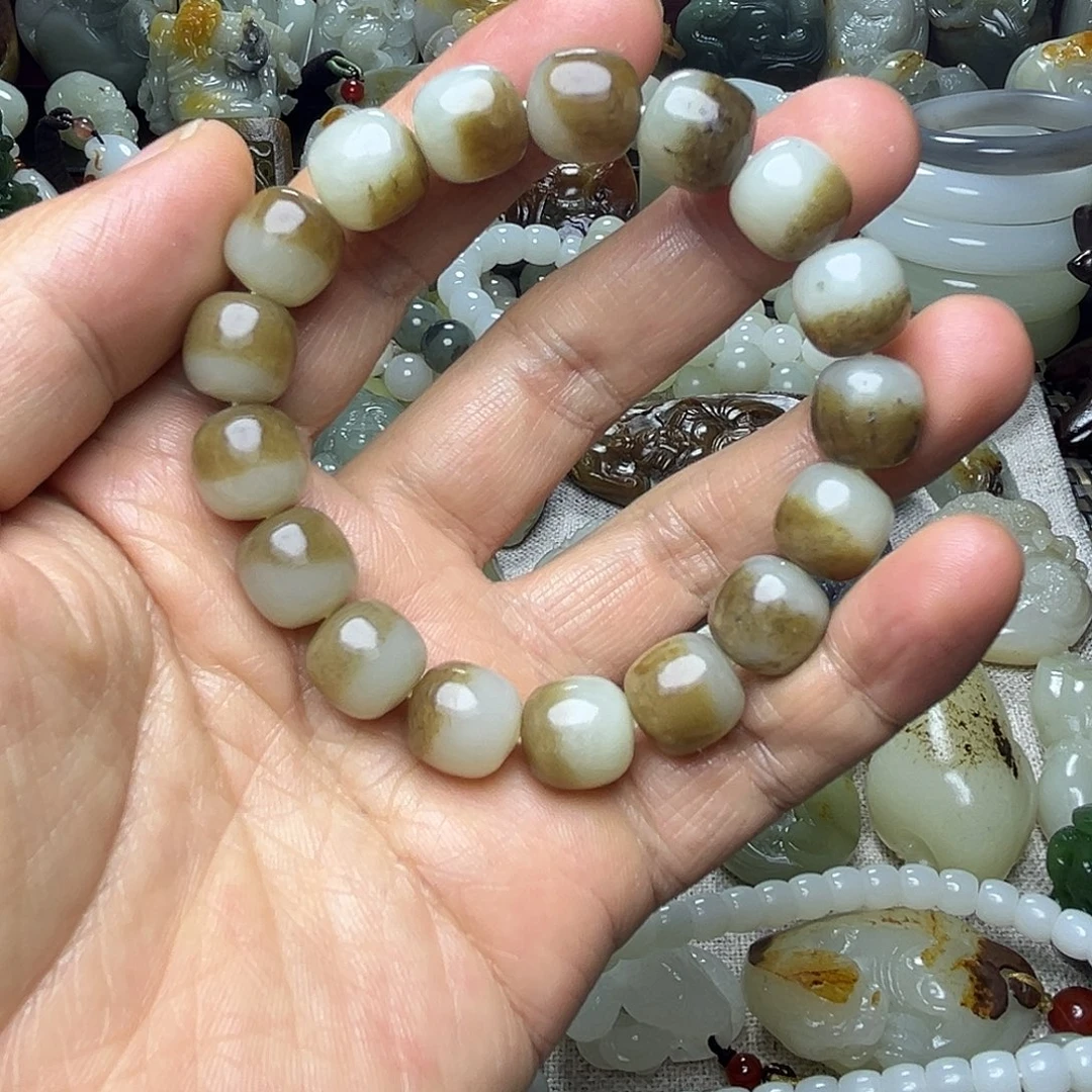 和田玉（糖玉）未镶嵌手链