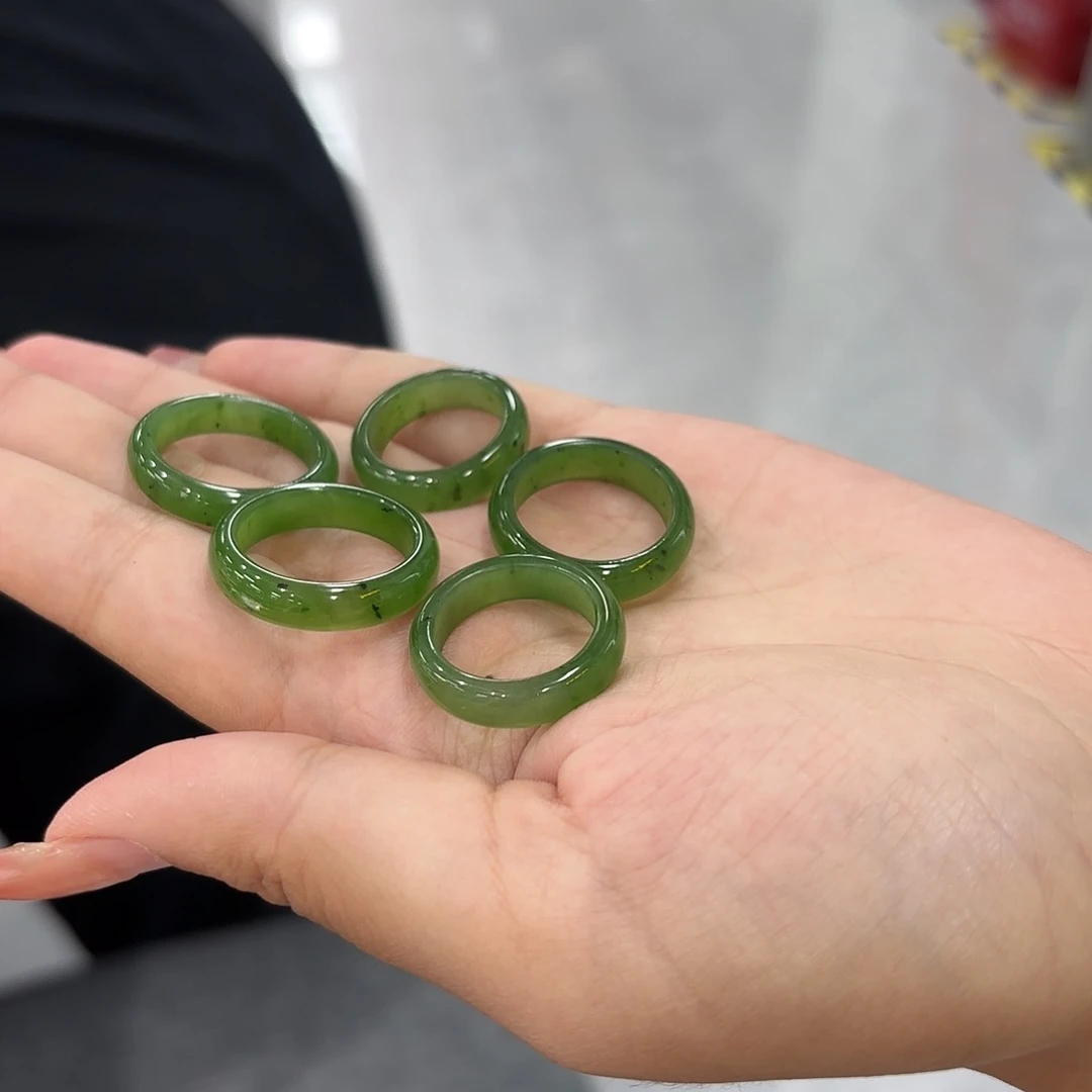 和田玉戒指未镶嵌多样性发货拍一发一