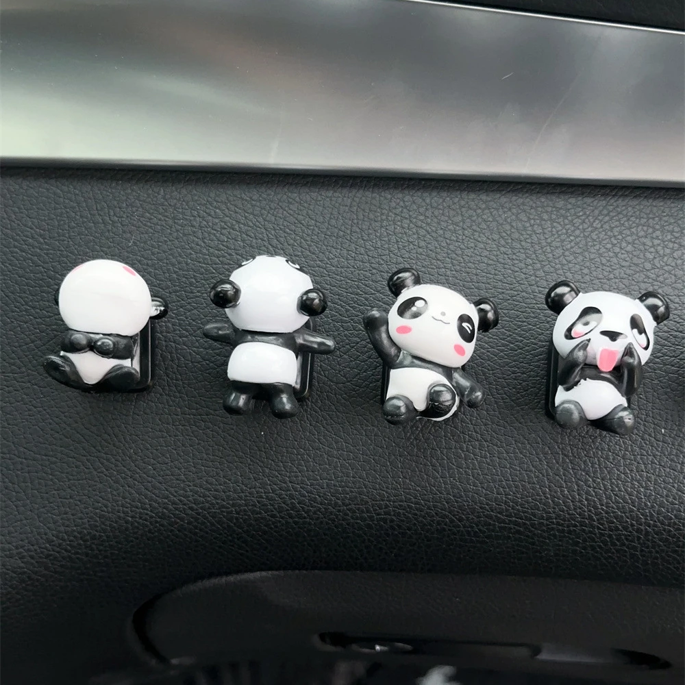 车用隐藏式挂钩车载熊猫内挂物品挂勾粘贴汽车内挂物前排收纳置物