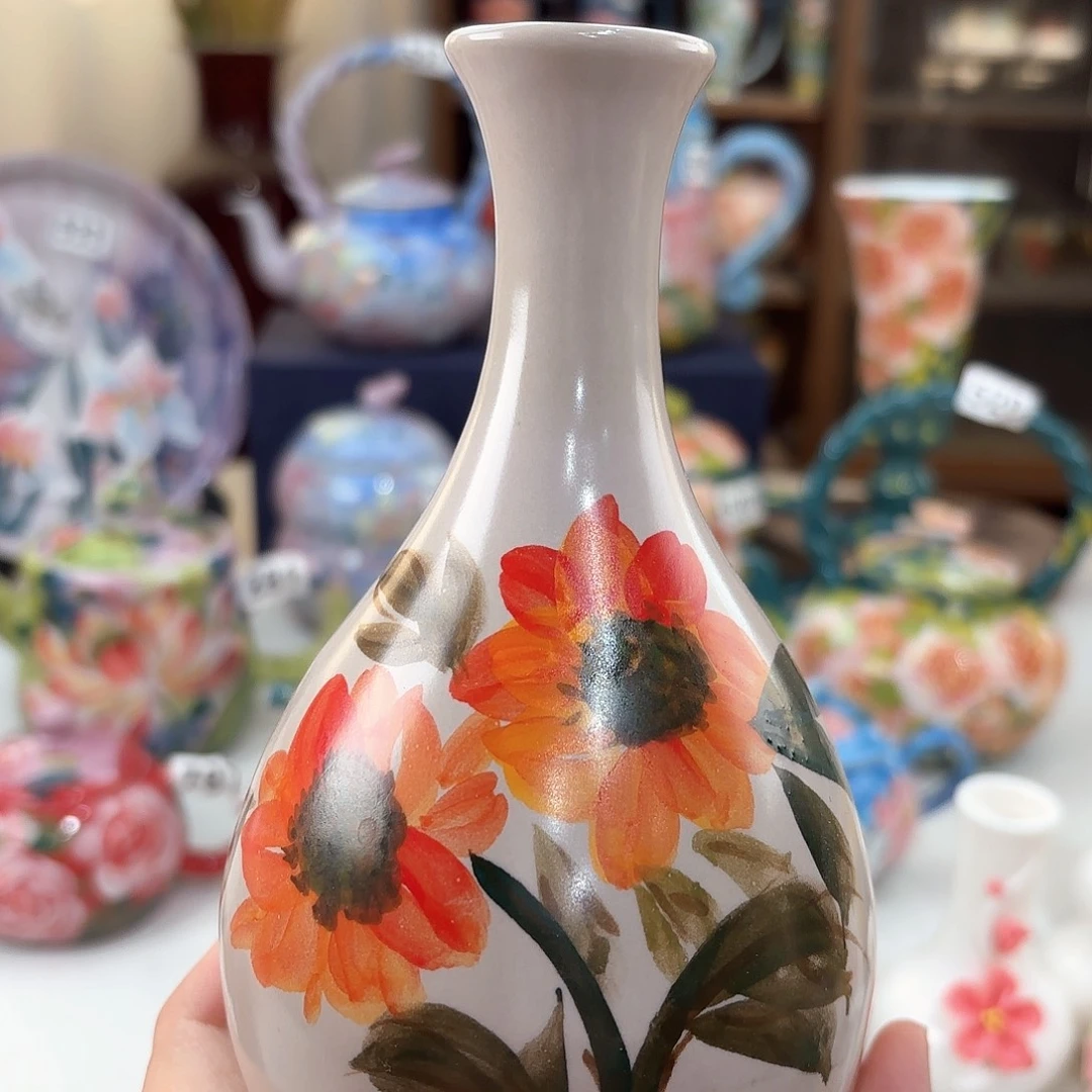 景德镇手绘高温釉下彩陶瓷茶具