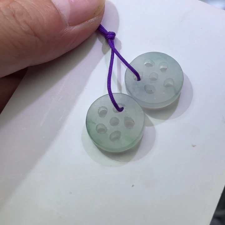 定制翡翠未镶嵌天然缅甸翡翠A货耳饰不退不换