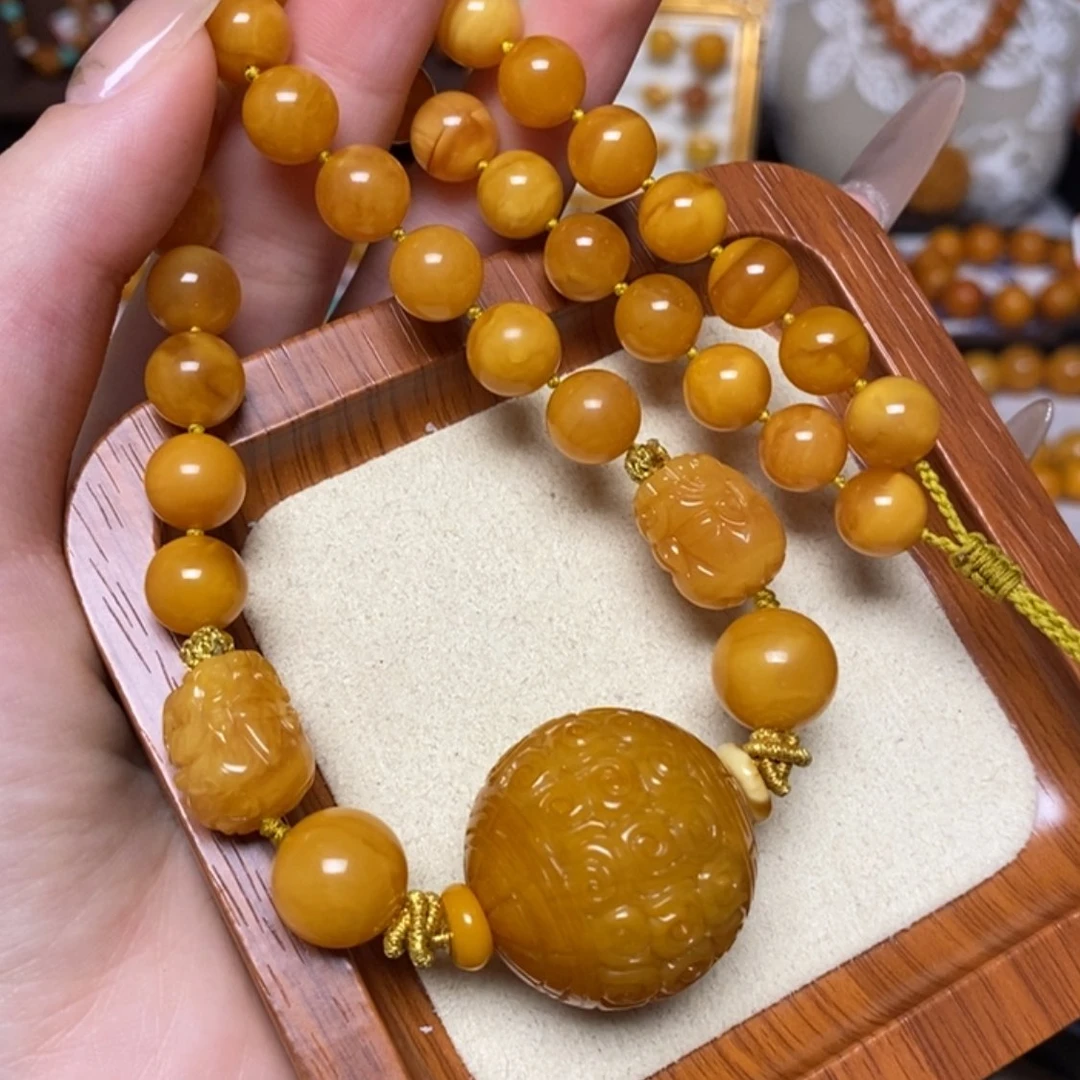 【闪购商品】蜜蜡颈饰未镶嵌项链