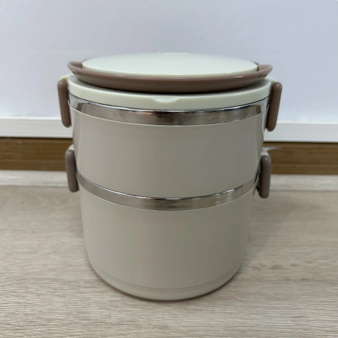 xg双层卡扣保温饭盒