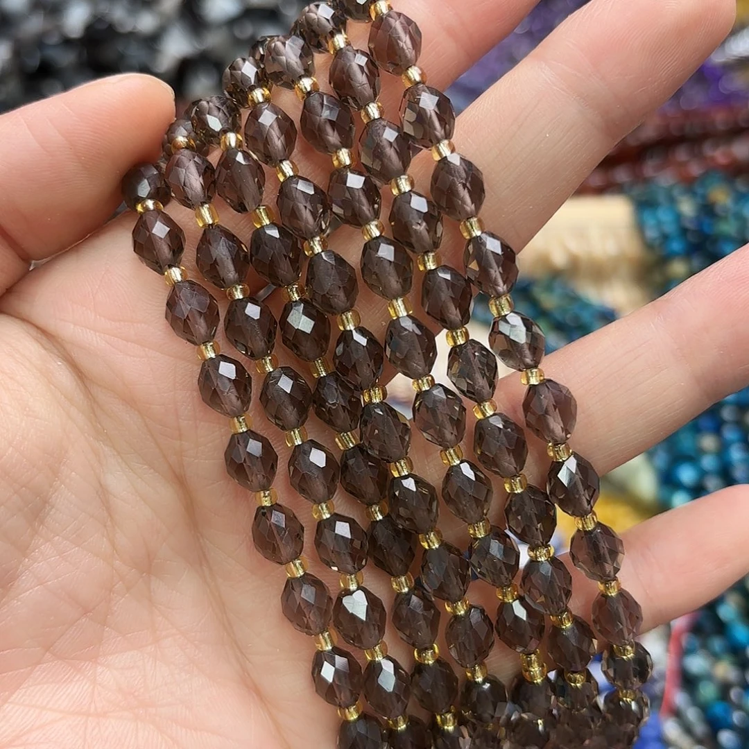 玛瑙/玉髓未镶嵌珠宝半成品6×8冰耀米切一条