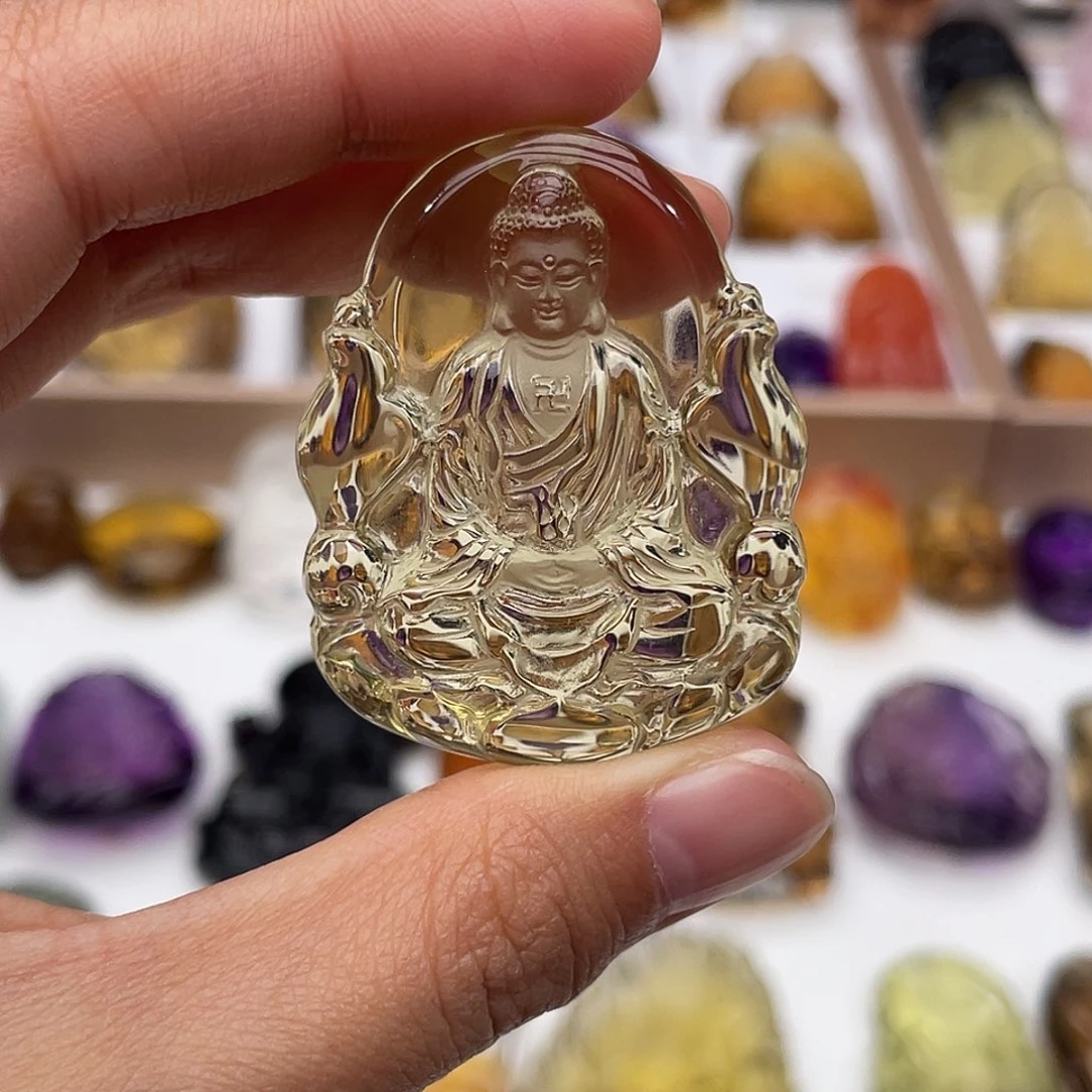 水晶颈饰未镶嵌定制吊坠如来