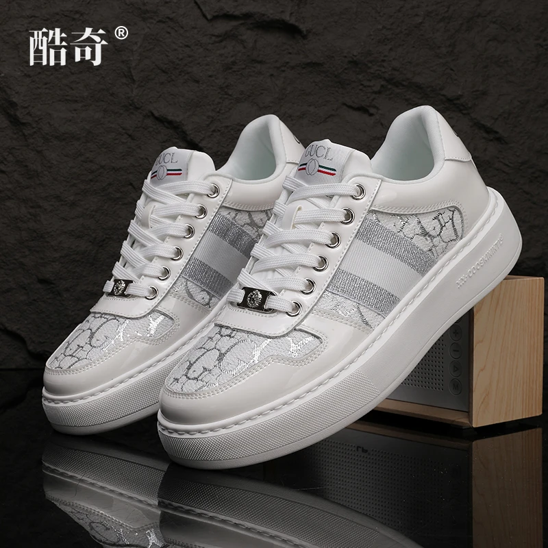 白银经典厚底男女鞋休闲板鞋潮流复古轻奢情侣厚底鞋拼色低帮精品