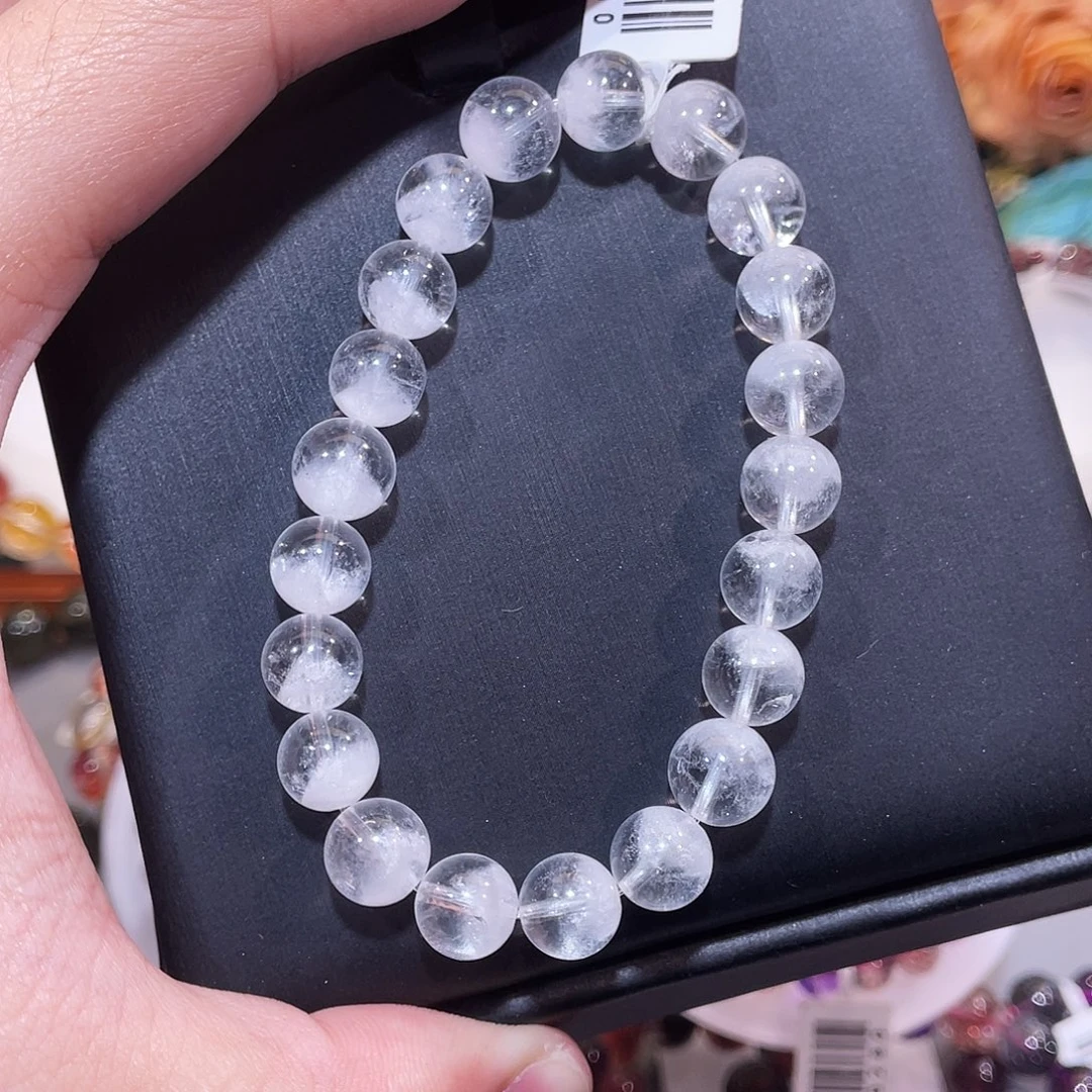 手链未镶嵌水晶净体金字塔白幽灵9m