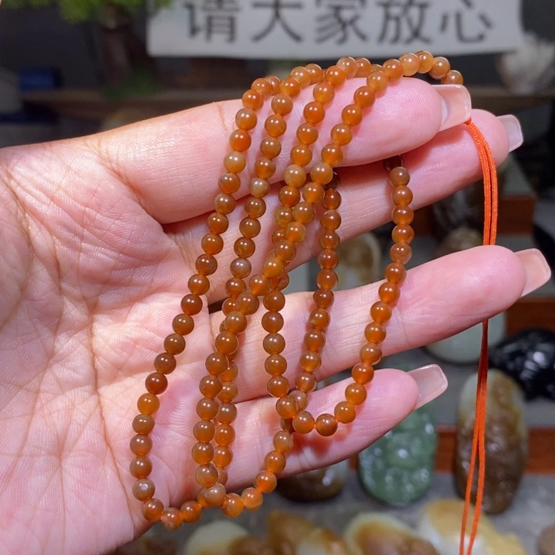 毛衣链未镶嵌和田玉（糖玉）卡4
