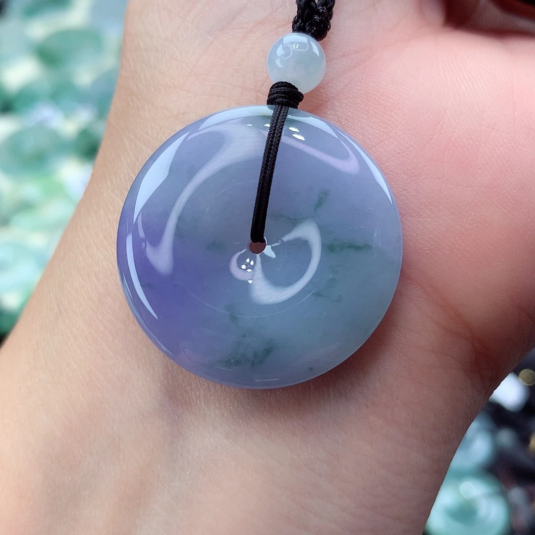 翡翠未镶嵌颈饰编号37尺寸28.5-5.5