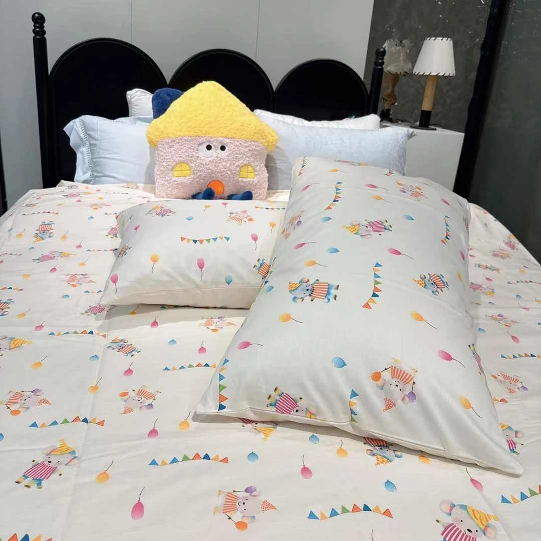 孙大漂亮全棉卡通床上用品印花款四件套学生宿舍-圣诞鼠-xgz-015