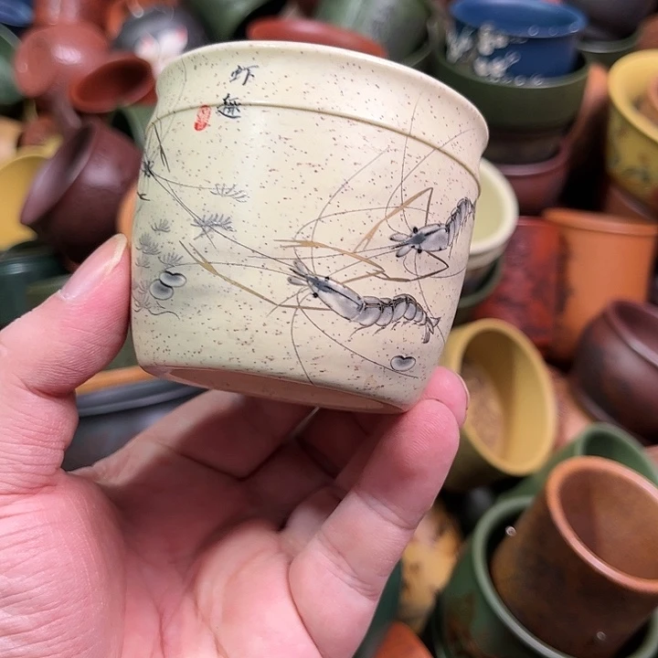 紫砂茶杯全手工紫砂主人杯