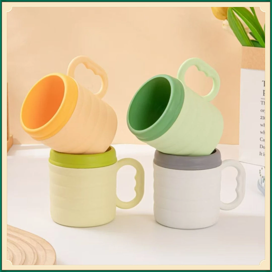 高颜值加厚洗漱口杯HKDZ北欧风竹节耐用情侣学生牙缸牙刷杯【大莉】