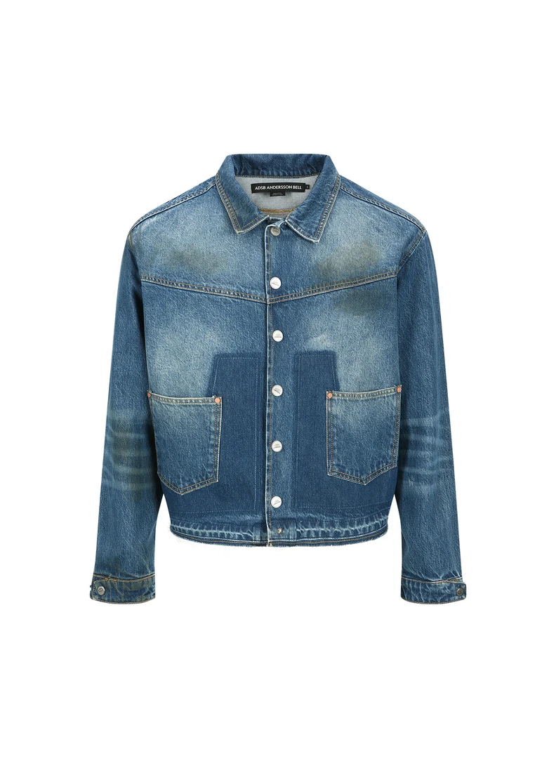 【茉舍】Anderssonbell 24秋冬宽松时尚牛仔外套A25SSAWA676M -2799