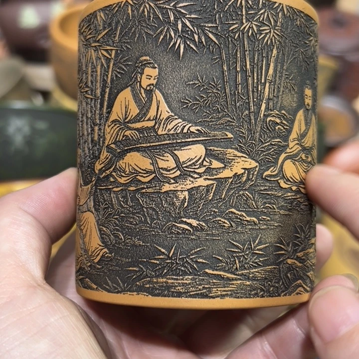 紫砂茶杯宜兴紫砂主人杯
