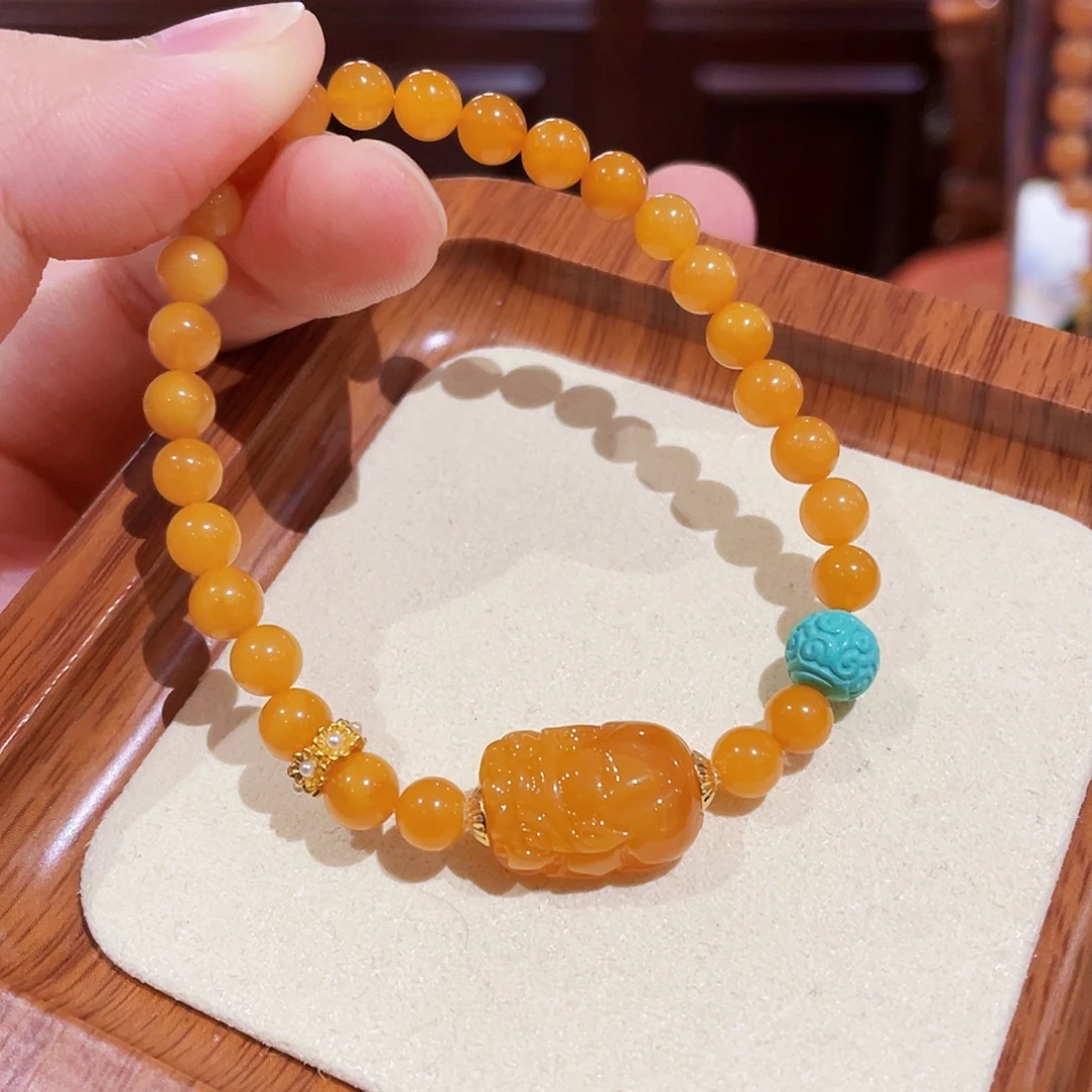 蜜蜡未镶嵌手串手串