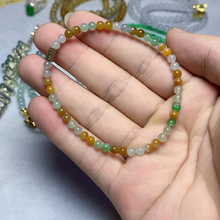 定制翡翠未镶嵌定制翡翠珠串