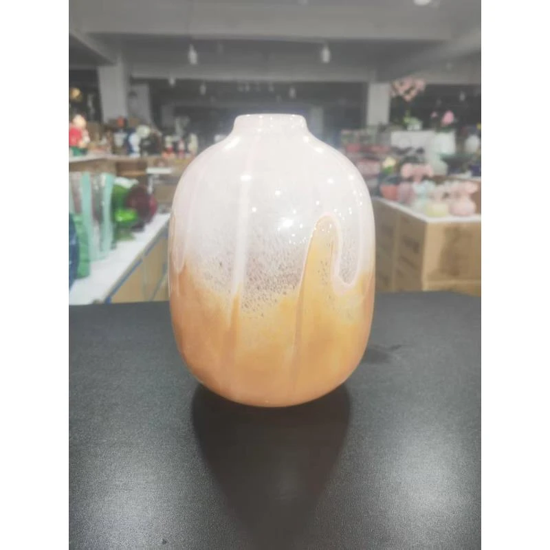 外贸孤品双色细口花瓶