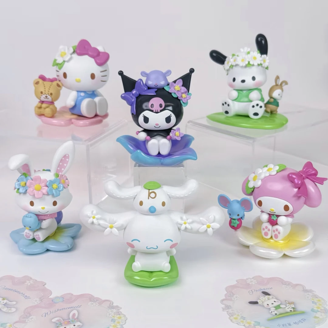 正品TOPTOY三丽鸥家族花意系列盲盒潮玩摆件可爱桌面女生礼物手办
