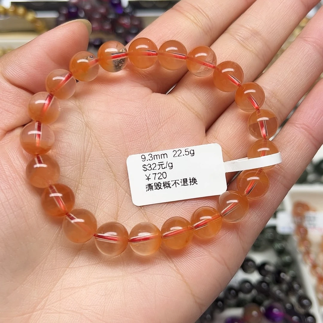 水晶手链未镶嵌～***～红兔毛手链