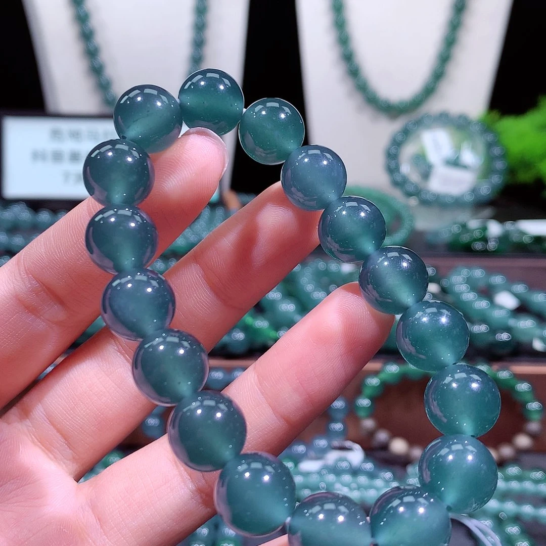 翡翠未镶嵌手链天然a货翡翠手串11.8