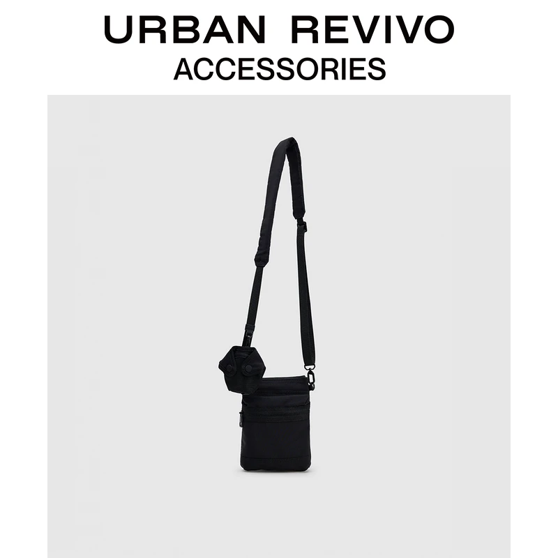URBAN REVIVO2025夏季新款男士波嬉风休闲感斜挎包UAMB50055