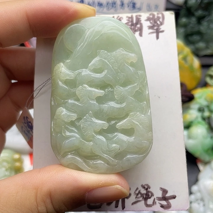 颈饰未镶嵌翡翠天然翡翠